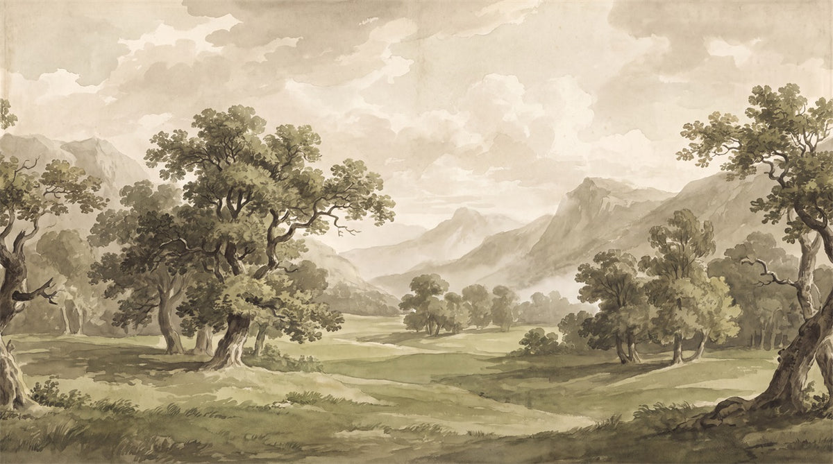 peel and stick custom sepia grove wall wallpaper mural removable non woven vinyl main