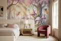 Whimsical Fairy Mushroom Village Wallpaper Mural