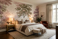 Pink Woodland Clearing and River Wallpaper Mural