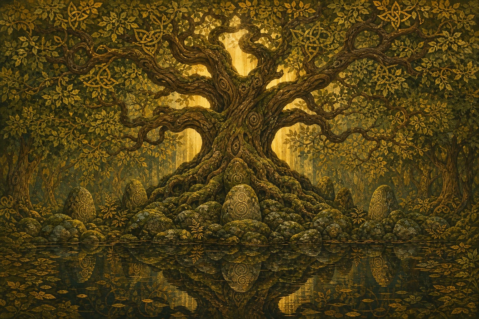 Gold Antique Wallpaper Mural