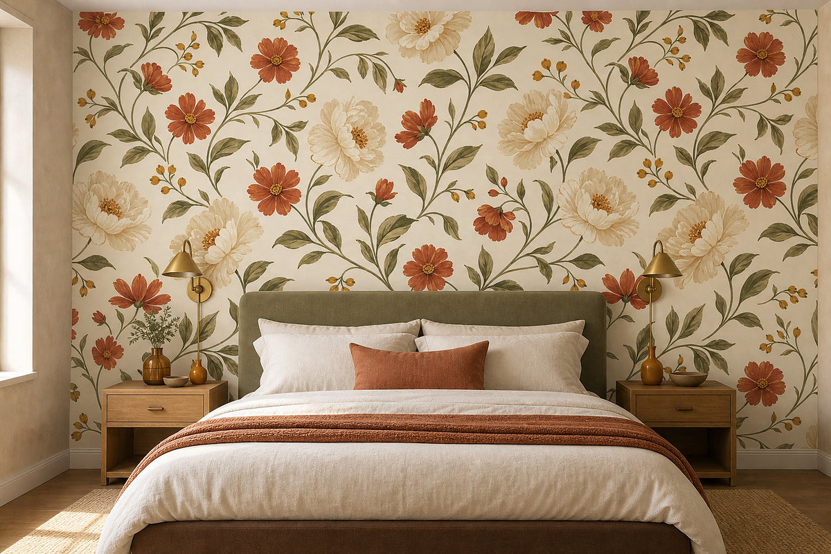 Cream Design Wallpaper Mural product view
