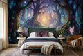 Enchanted Fairy Forest Bridge Wallpaper Mural