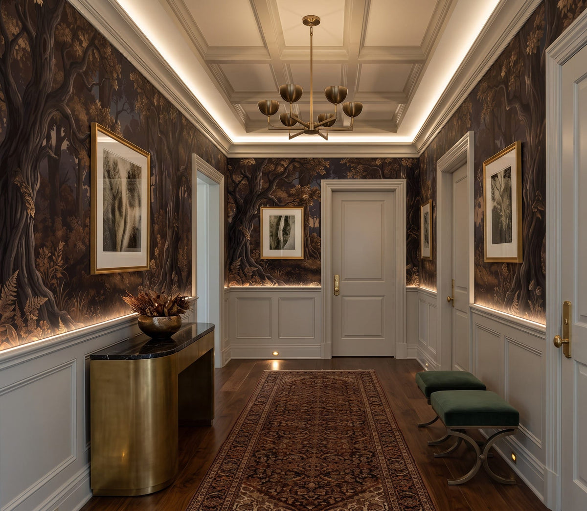 Dark Enchanted Forest Wallpaper Mural