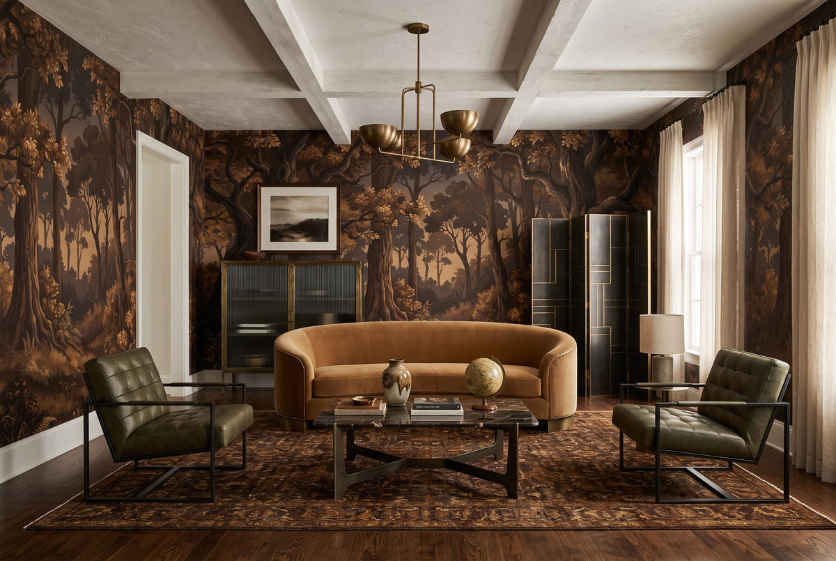 Dark Enchanted Forest Wallpaper Mural