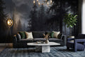 Bronze Botanical Forest Birds Wallpaper Mural