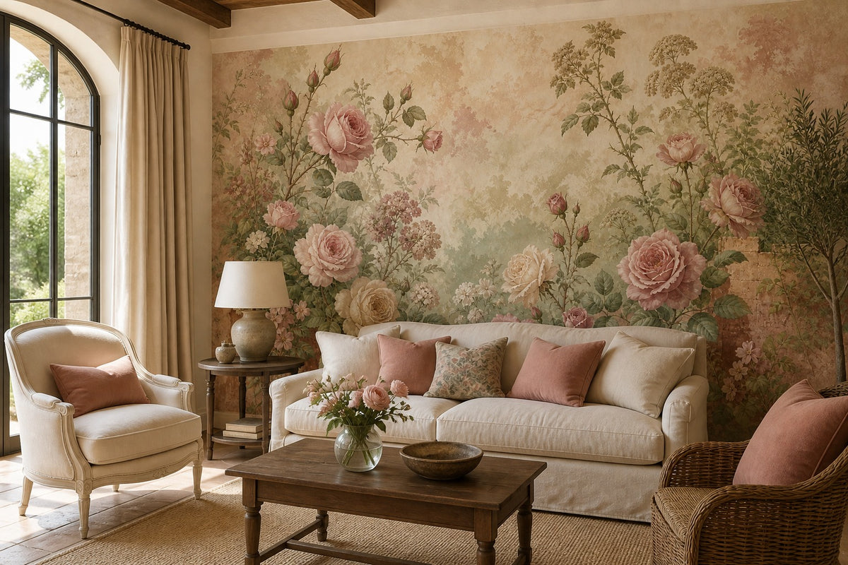 Rose Antique Wallpaper Mural product view