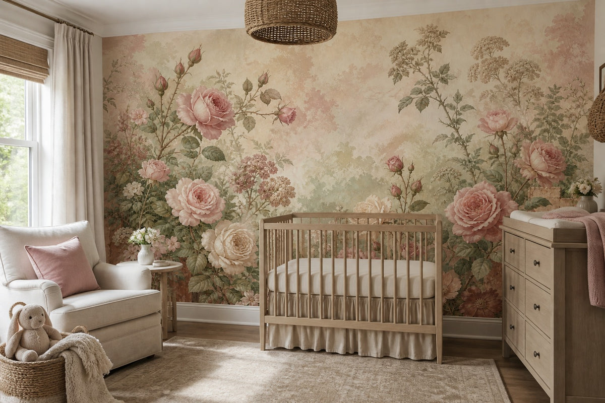 Rose Antique Wallpaper Mural product view