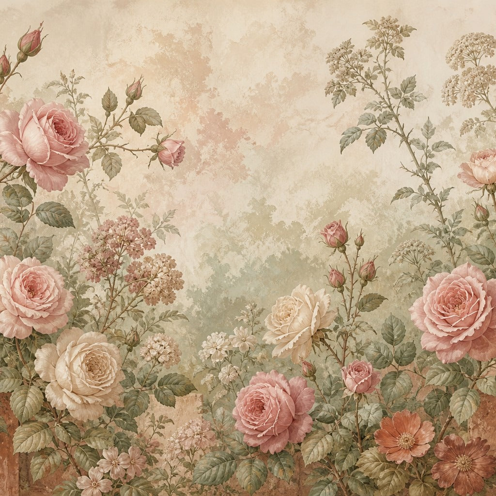 Rose Antique Wallpaper Mural product view