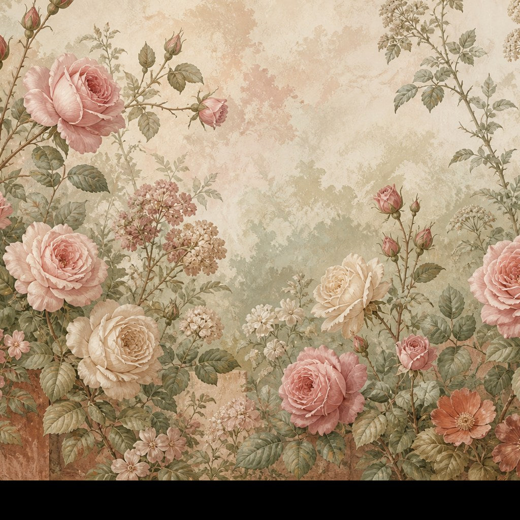 Rose Antique Wallpaper Mural product view