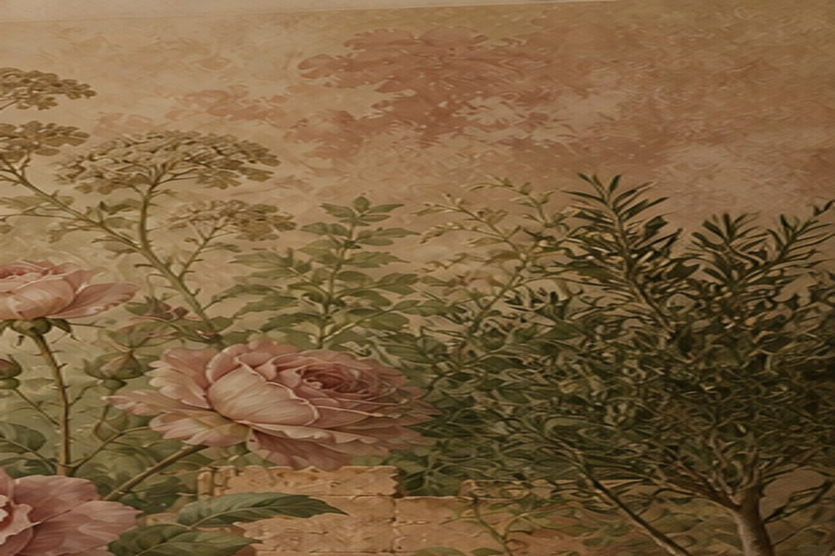 Rose Antique Wallpaper Mural product view