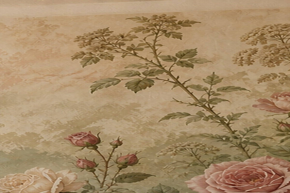 Rose Antique Wallpaper Mural product view