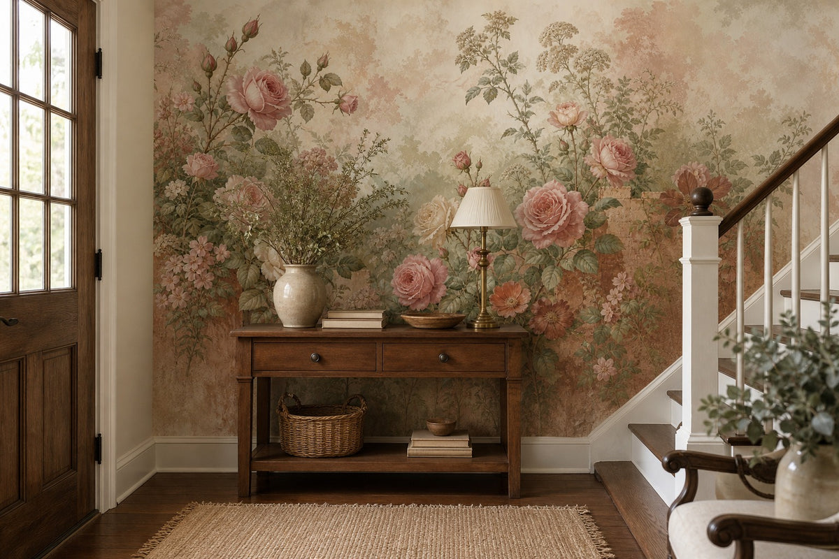 Rose Antique Wallpaper Mural product view