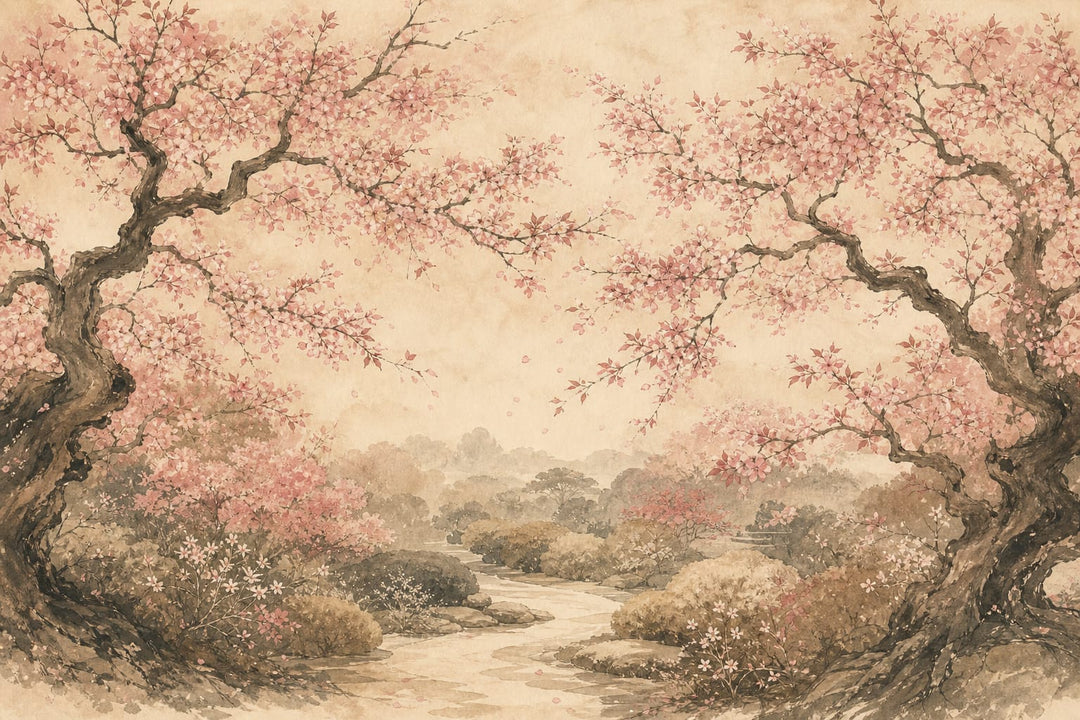 Rose Cherry Wallpaper Mural product view