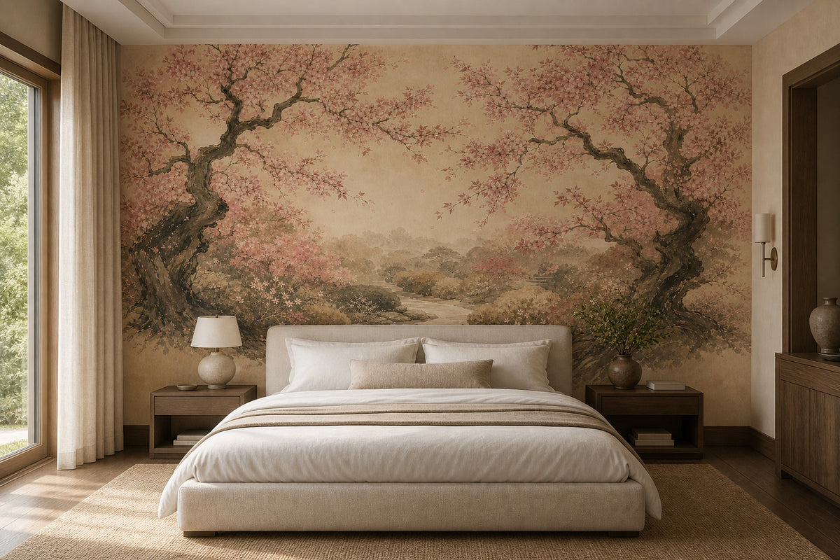 Rose Cherry Wallpaper Mural product view