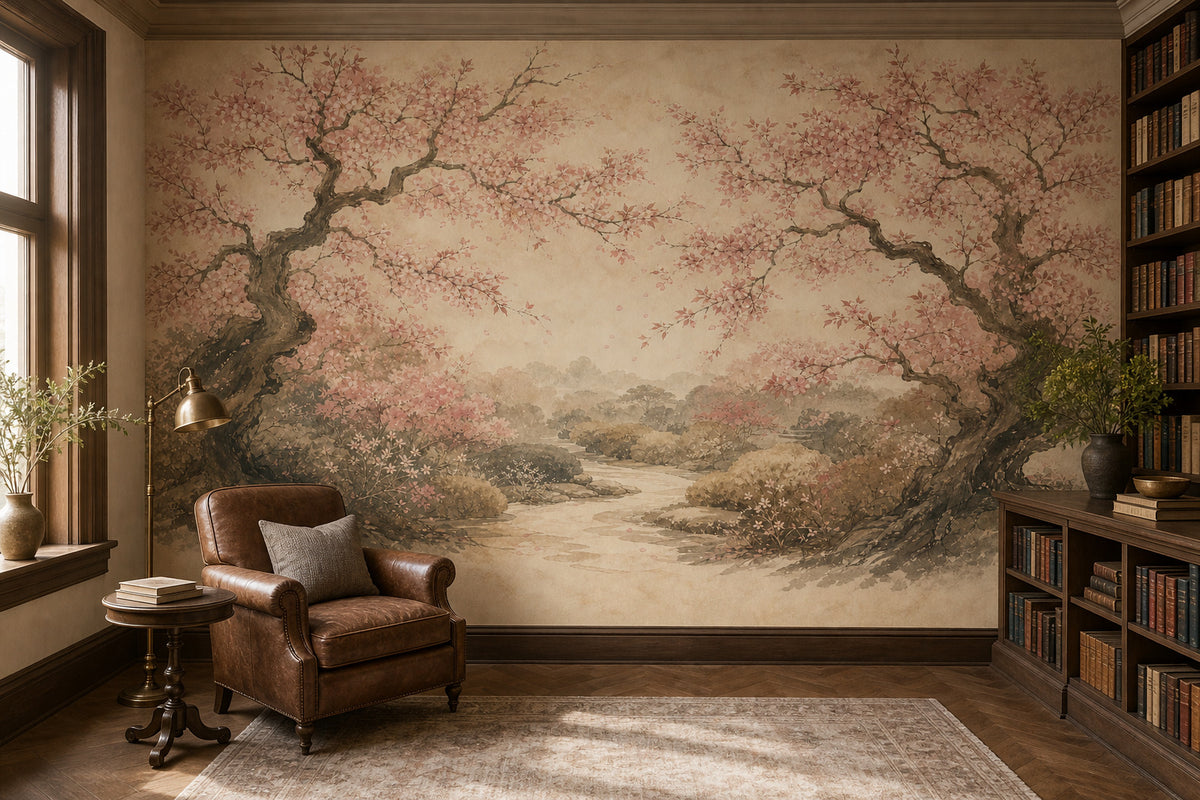 Rose Cherry Wallpaper Mural product view