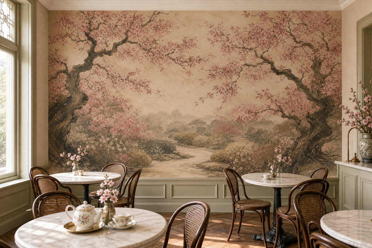 Rose Cherry Wallpaper Mural product view