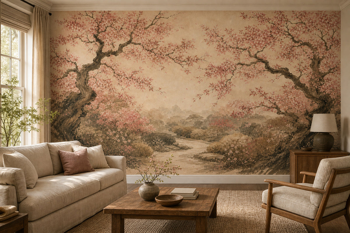 Rose Cherry Wallpaper Mural product view