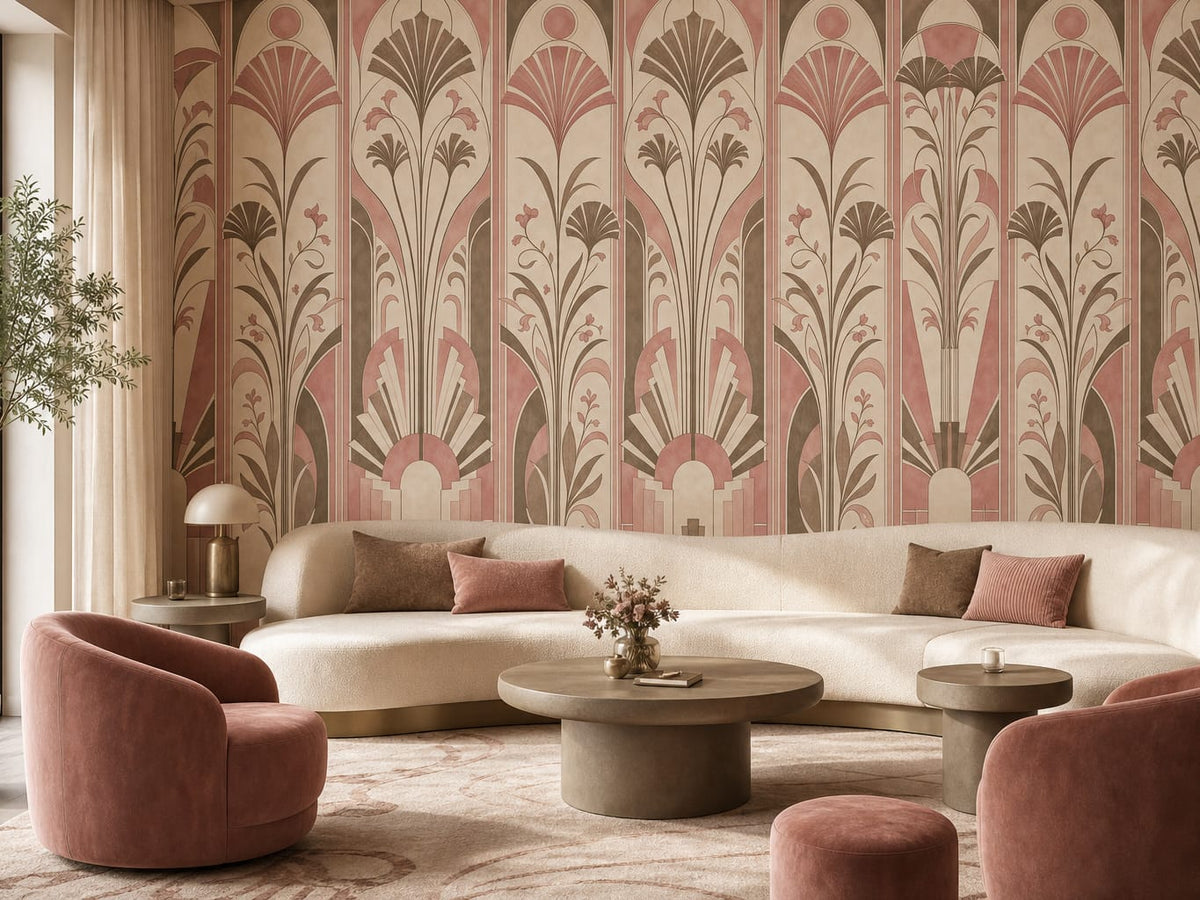 Rose Concrete Wallpaper Mural product view