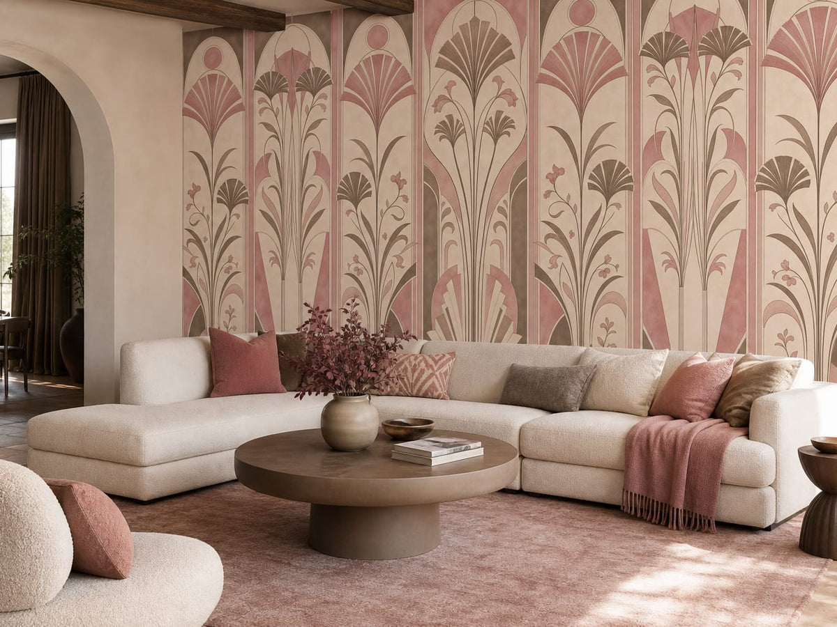 Rose Concrete Wallpaper Mural product view