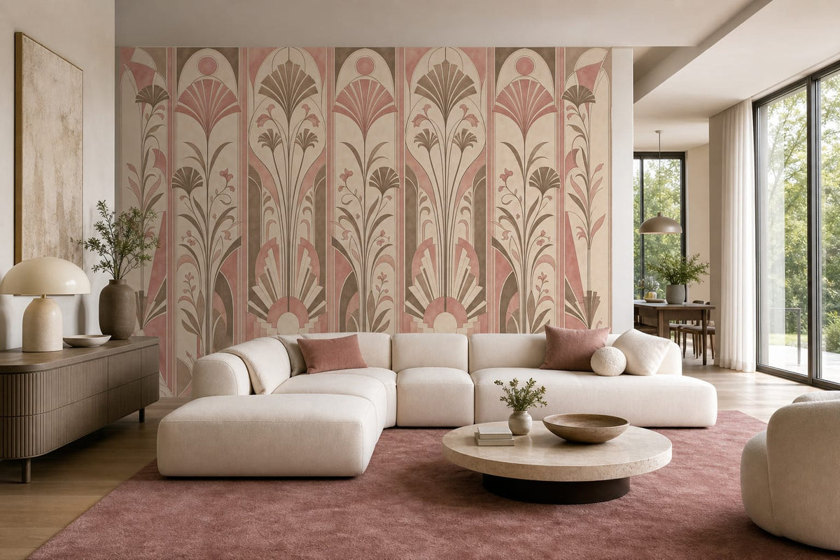 Rose Concrete Wallpaper Mural product view
