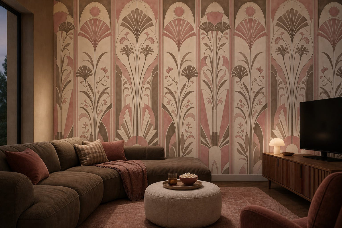 Rose Concrete Wallpaper Mural product view