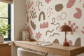 Rose Doodle Wallpaper Mural