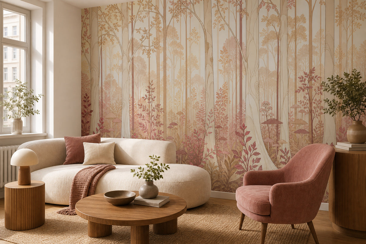 Rose Forest Art Wallpaper Mural product view