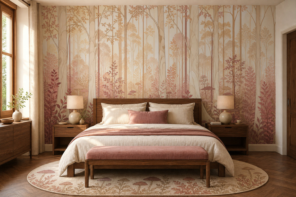 Rose Forest Art Wallpaper Mural product view