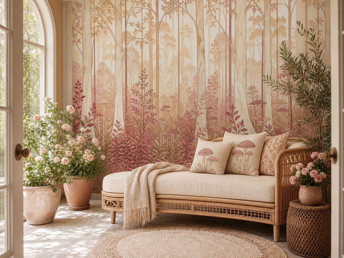 Rose Forest Art Wallpaper Mural product view