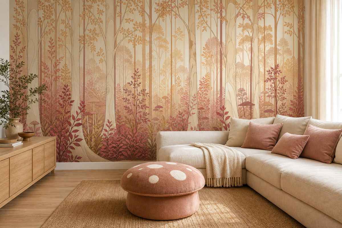 Rose Forest Art Wallpaper Mural product view