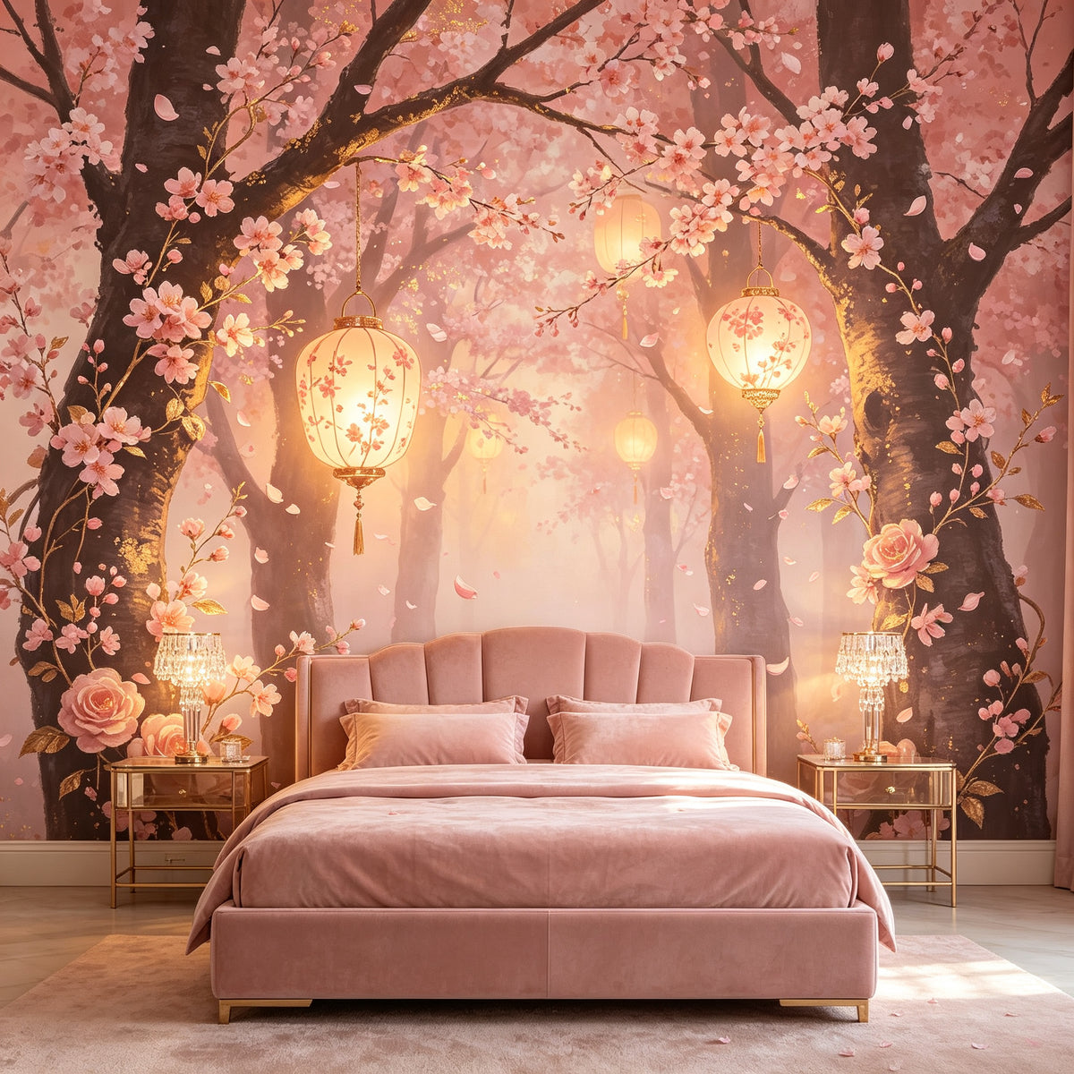 Rose Gold Wallpaper Mural product view