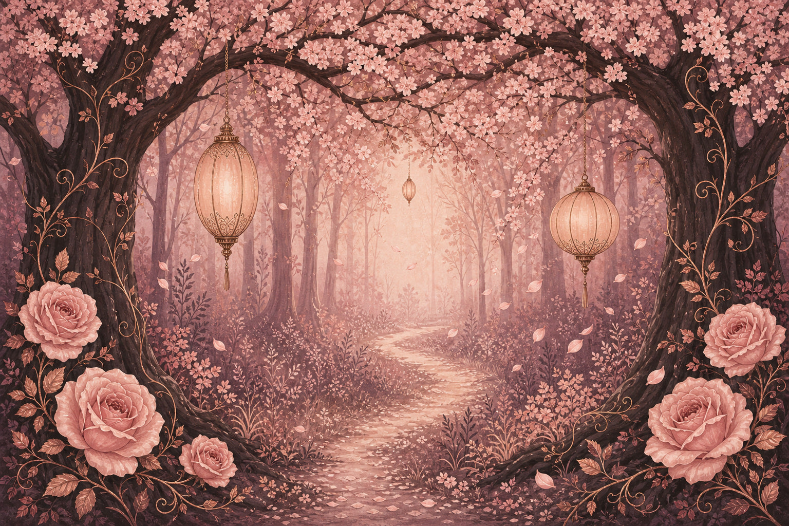Rose Gold Wallpaper Mural