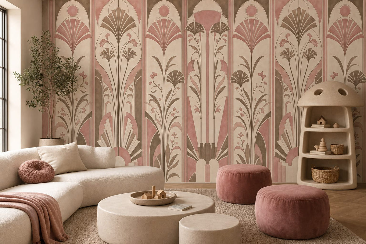 Rose Concrete Wallpaper Mural product view