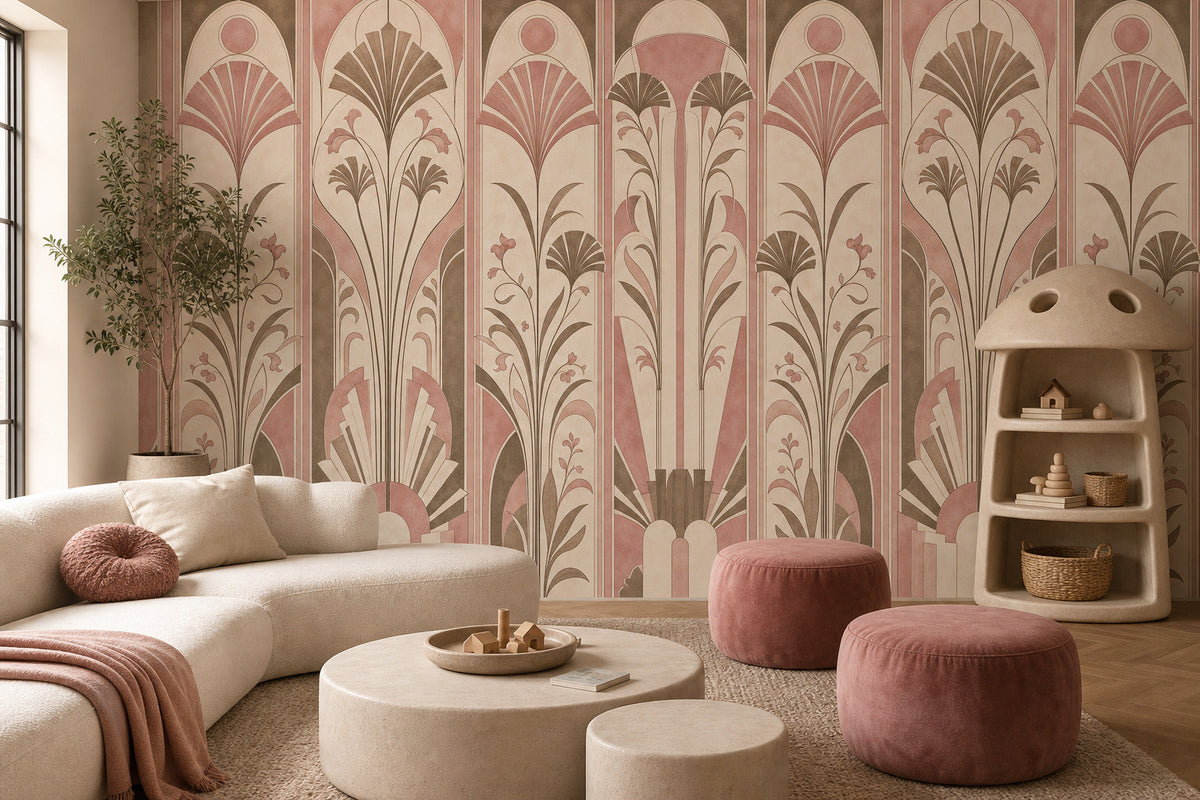 Rose Concrete Wallpaper Mural product view