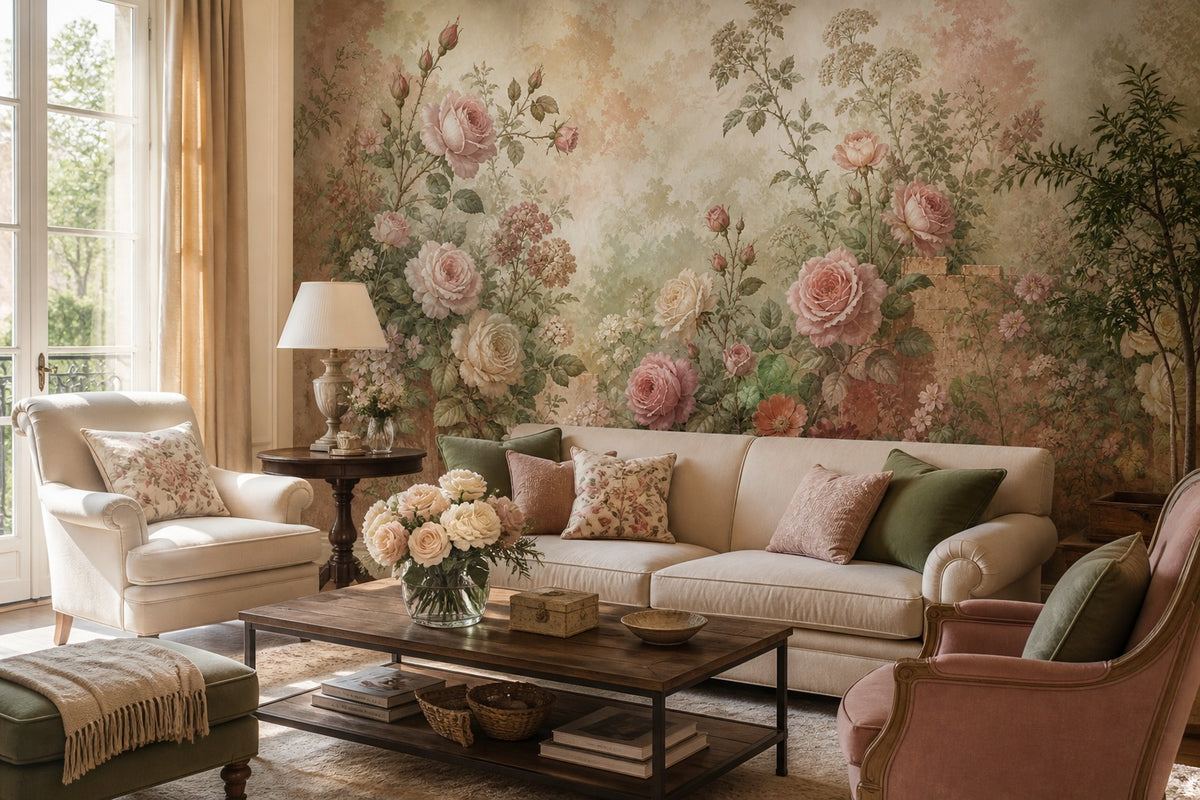 Rose Antique Wallpaper Mural product view
