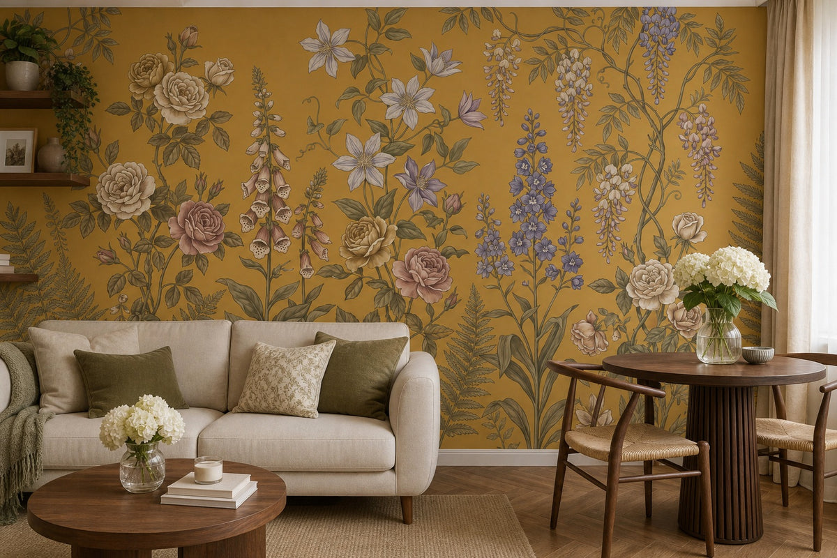 rose vintage jungle wallpaper apartment custom self adhesive non woven vinyl removable