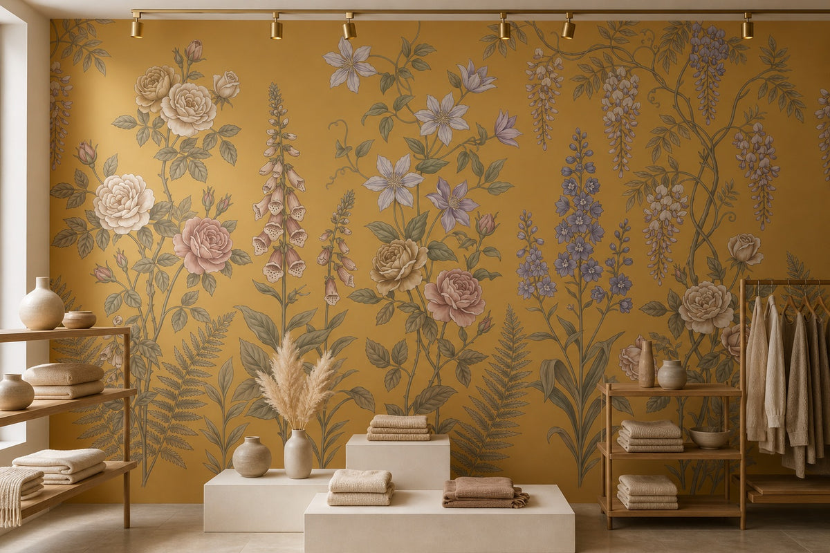 rose vintage jungle wallpaper retail custom peel and stick non woven vinyl removable
