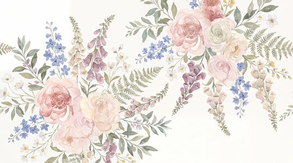 rose vintage jungle wallpaper thumb custom peel and stick non woven vinyl removable