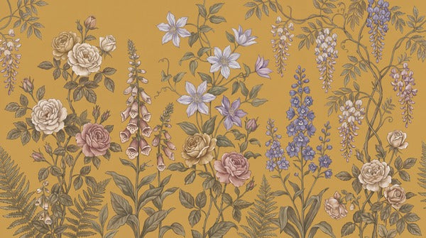 rose vintage jungle wallpaper thumb custom self adhesive non woven vinyl removable
