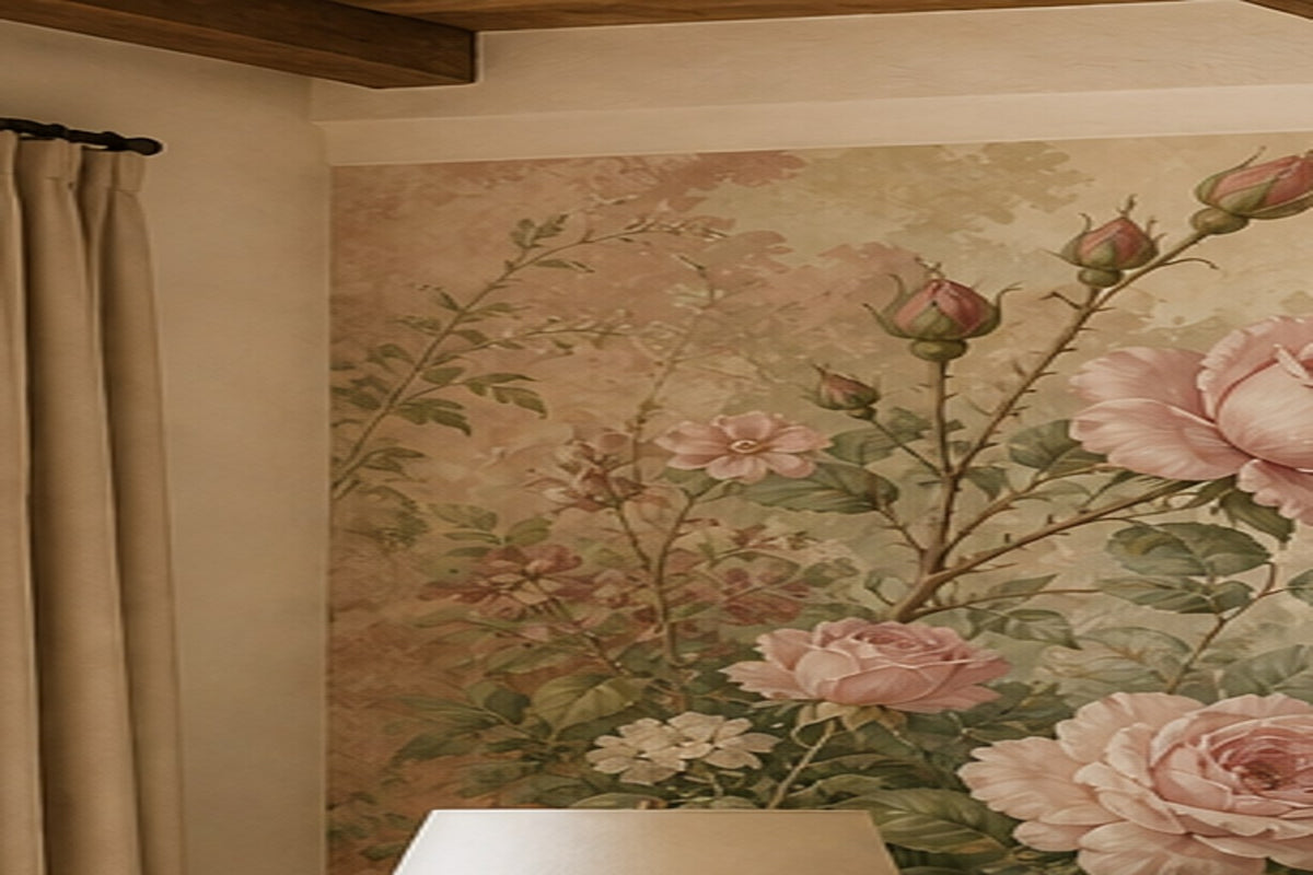 Rose Antique Wallpaper Mural product view