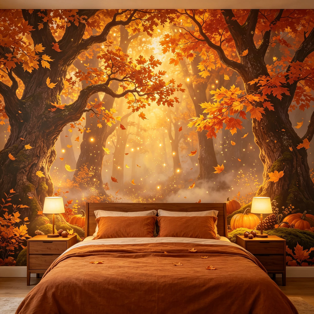 Sage Autumn Wallpaper Mural product view
