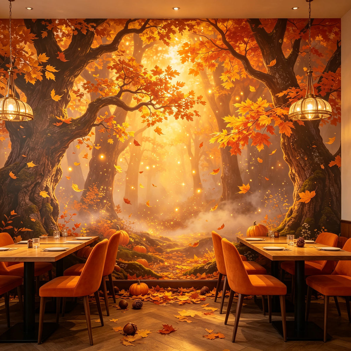 Sage Autumn Wallpaper Mural product view