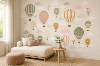 Sage Balloon Wallpaper Mural