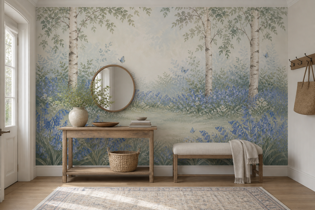 Sage Bluebell Wallpaper Mural product view