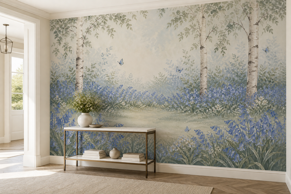 Sage Bluebell Wallpaper Mural product view