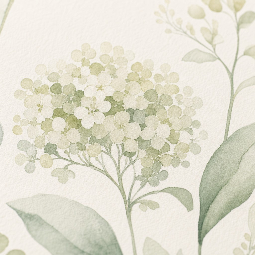 Sage Botanical Wallpaper Mural product view