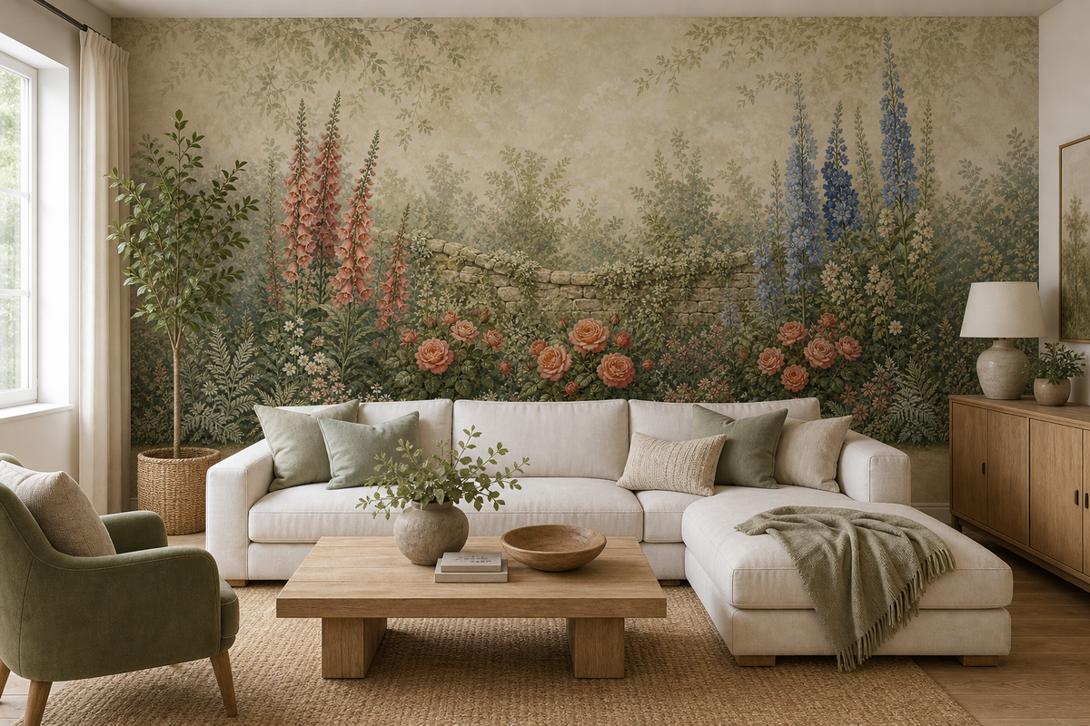 Sage Country Wallpaper Mural product view