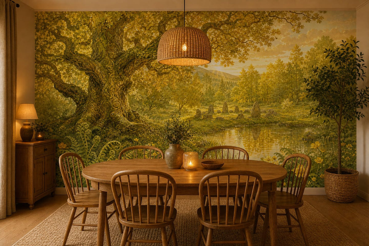 Sage Antique Wallpaper Mural product view