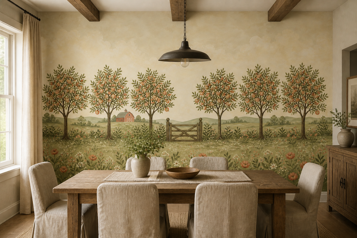 Sage Heritage Wallpaper Mural product view