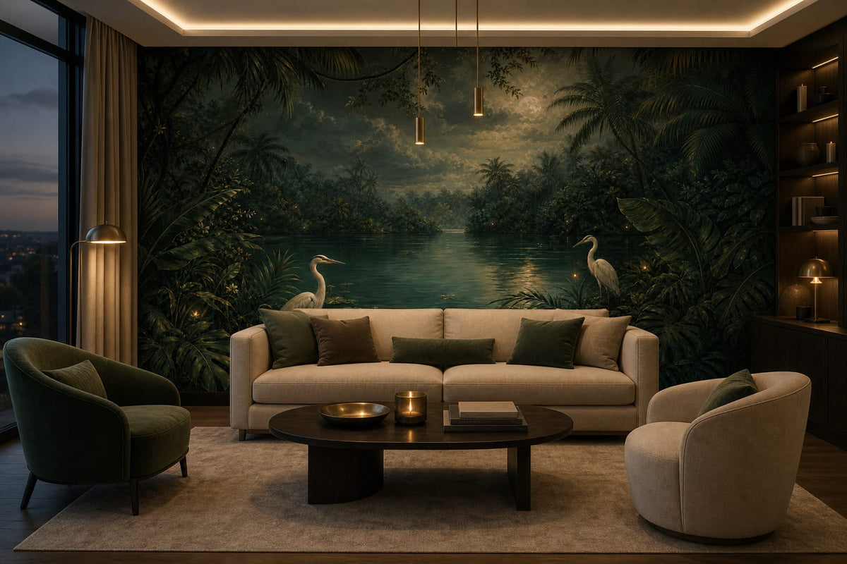 Sage Midnight Wallpaper Mural product view